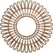 Ekena Millwork Cornelius Wood Fretwork Pierced Ceiling Medallion, Walnut, 34"OD x 12 5/8"ID x 3/8"T CMWP34X0375CRWA - alternate 1